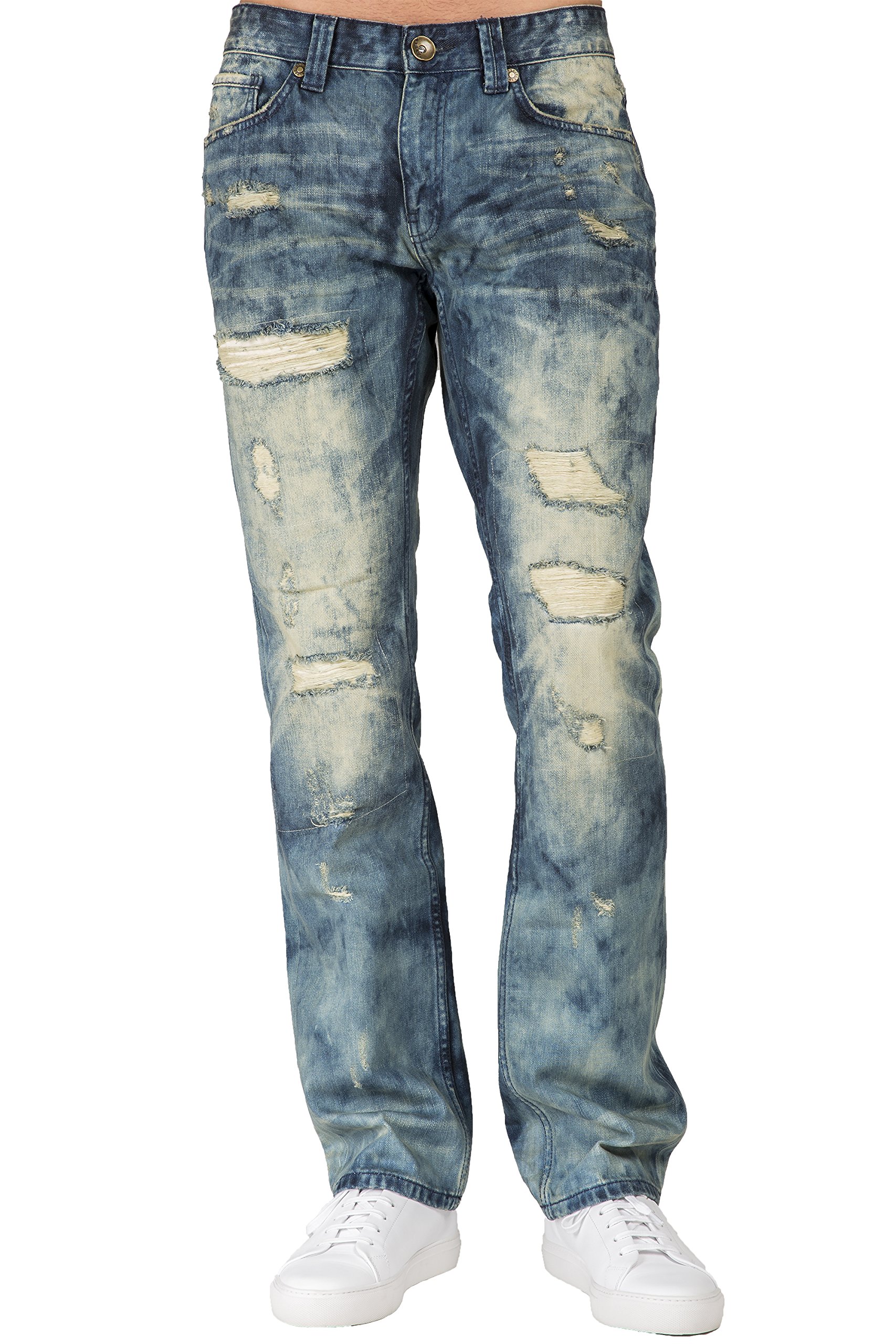 Premium Slim Straight Men's Denim Jeans - Level 7 Handcrafted Artisan Wash | Comfortable & Stylish for Casual Wear, Office & Night Out
