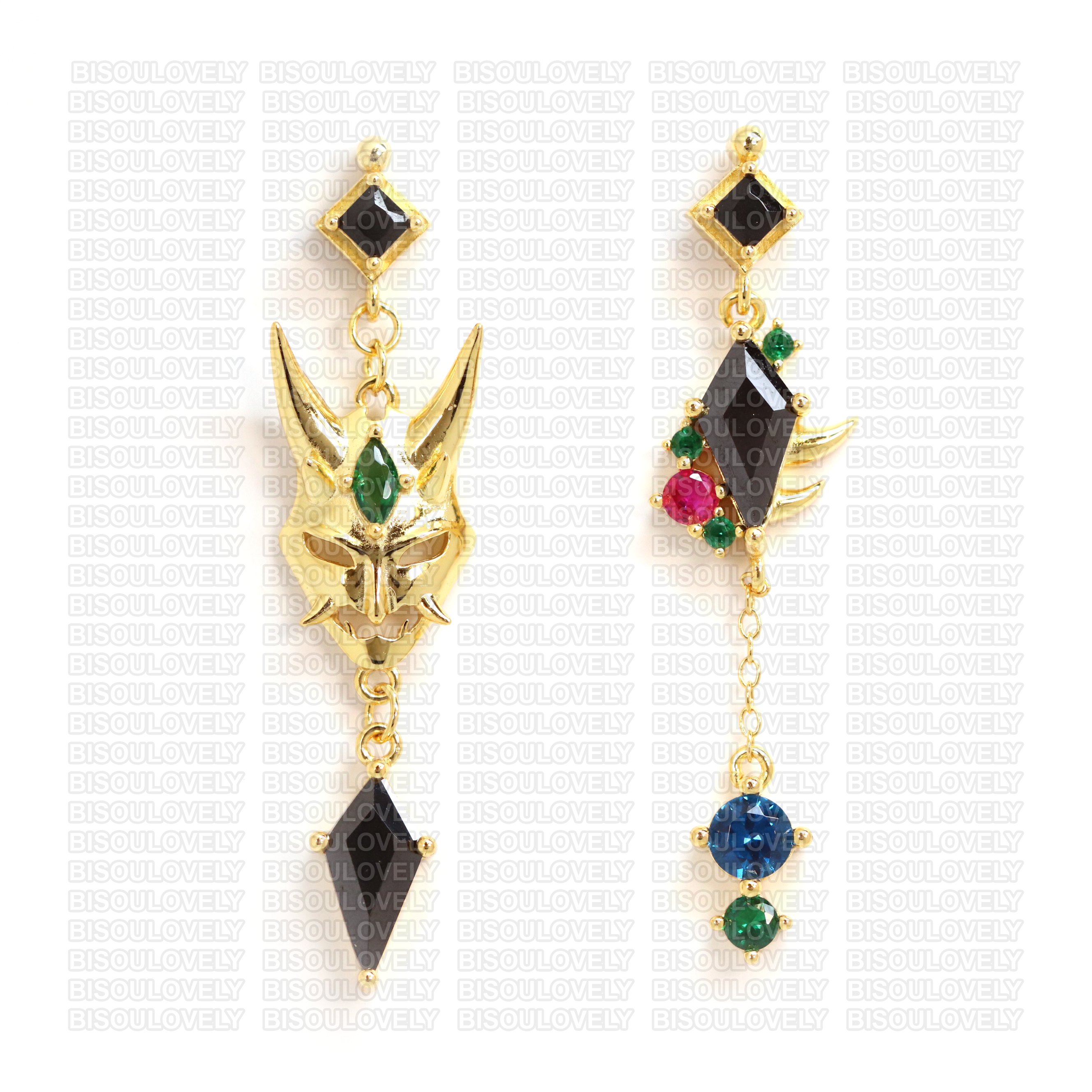 Winged Nemesis Earrings - Gothic Jewelry for Women, Dark Fantasy Accessories, Unique Handmade Dangle Earrings - Perfect for Halloween, Cosplay, and Gothic Fashion