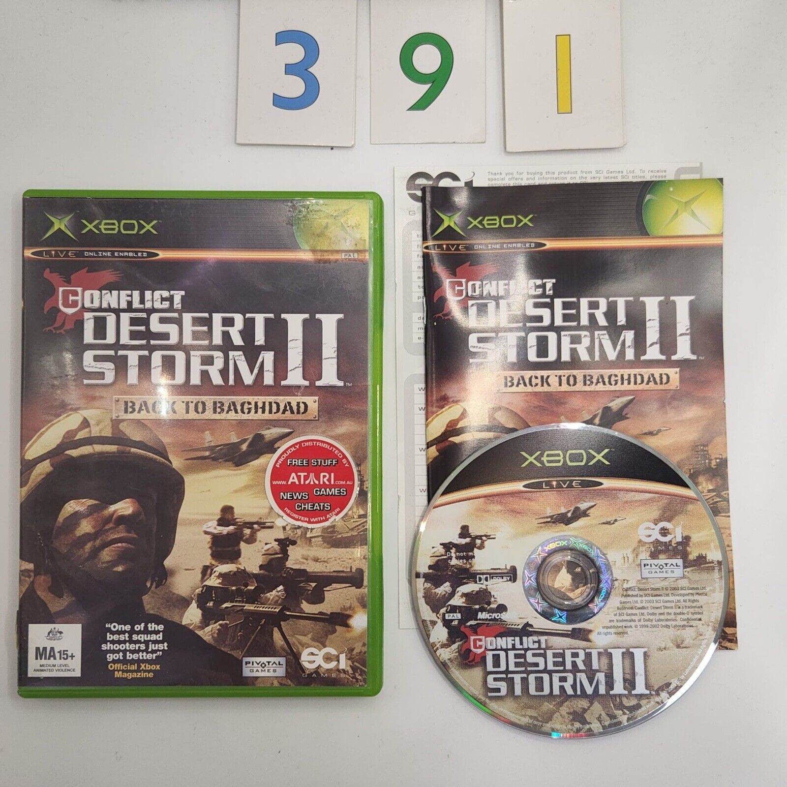 Conflict Desert Storm 2: Back to Baghdad - Original Xbox Game with Manual (PAL Version) | Classic War Strategy Game for Xbox Enthusiasts & Retro Gaming Collectors