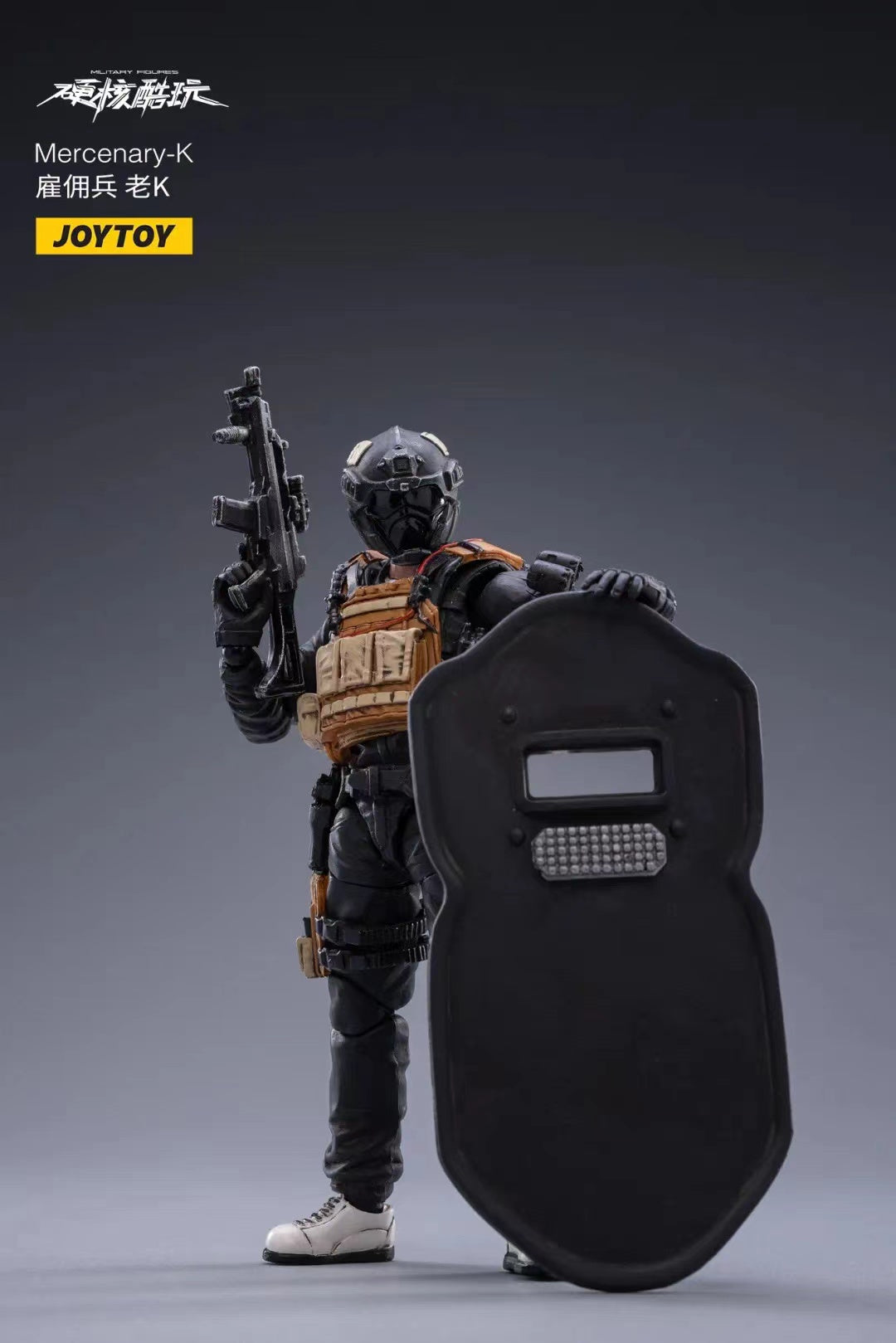 JOYTOY 1/18 Scale Hardcore Mercenary Action Figure - Highly Detailed Collectible Military Model for Display & Gaming Scenes