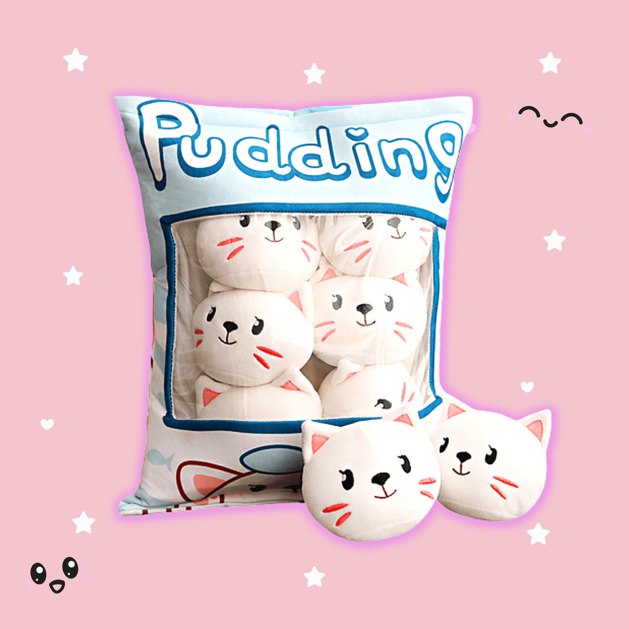 Soft Squishy Mochi Plushie Toy Set - 6 Pack Cute Kawaii Stress Relief Pillows for Kids & Adults | Perfect for Home Decor, Office Desk, Car Seat & Anxiety Relief Gifts