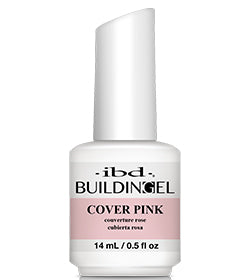 IBD Building Gel Cover Pink 0.5 oz - Professional Nail Strengthener for Gel Manicures & Nail Extensions | Perfect for Salon & Home Use