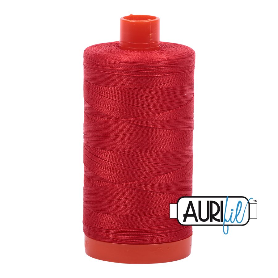 Aurifil 50wt Cotton Thread - Paprika Color for Quilting, Sewing & Embroidery | Premium Quality Thread for Crafting & DIY Projects