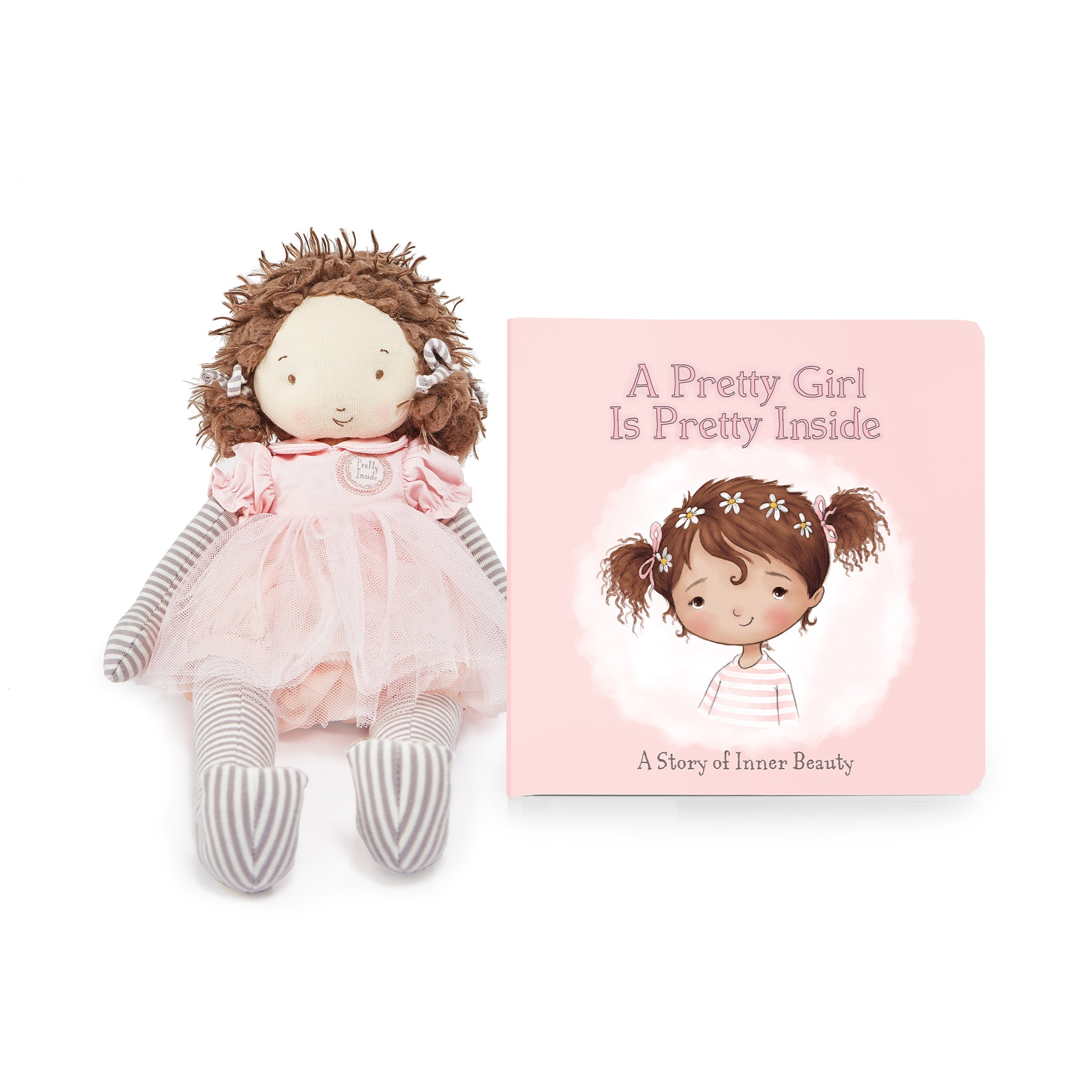 Pretty Girl Inside and Out Gift Set for Brown Hair - Perfect Birthday & Holiday Present for Women, Teens & Girls