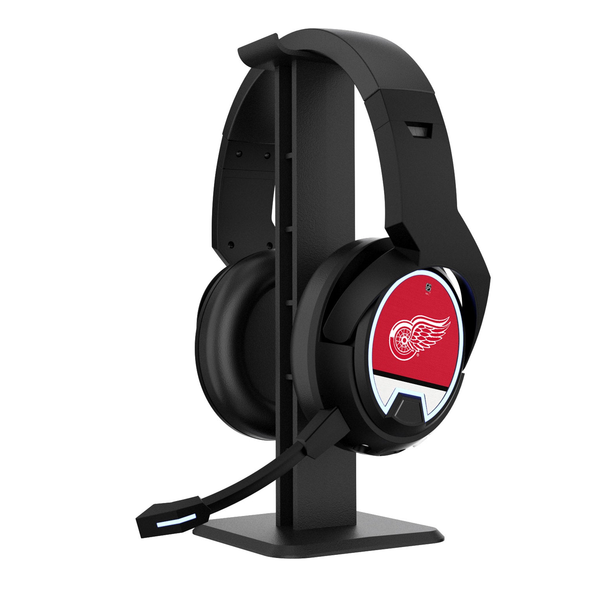 Detroit Red Wings Stripe Gaming Headphones - Wireless Over-Ear Headset with Mic, Noise Cancelling for PC/PS5/Xbox - Perfect for Gaming, Streaming & Music