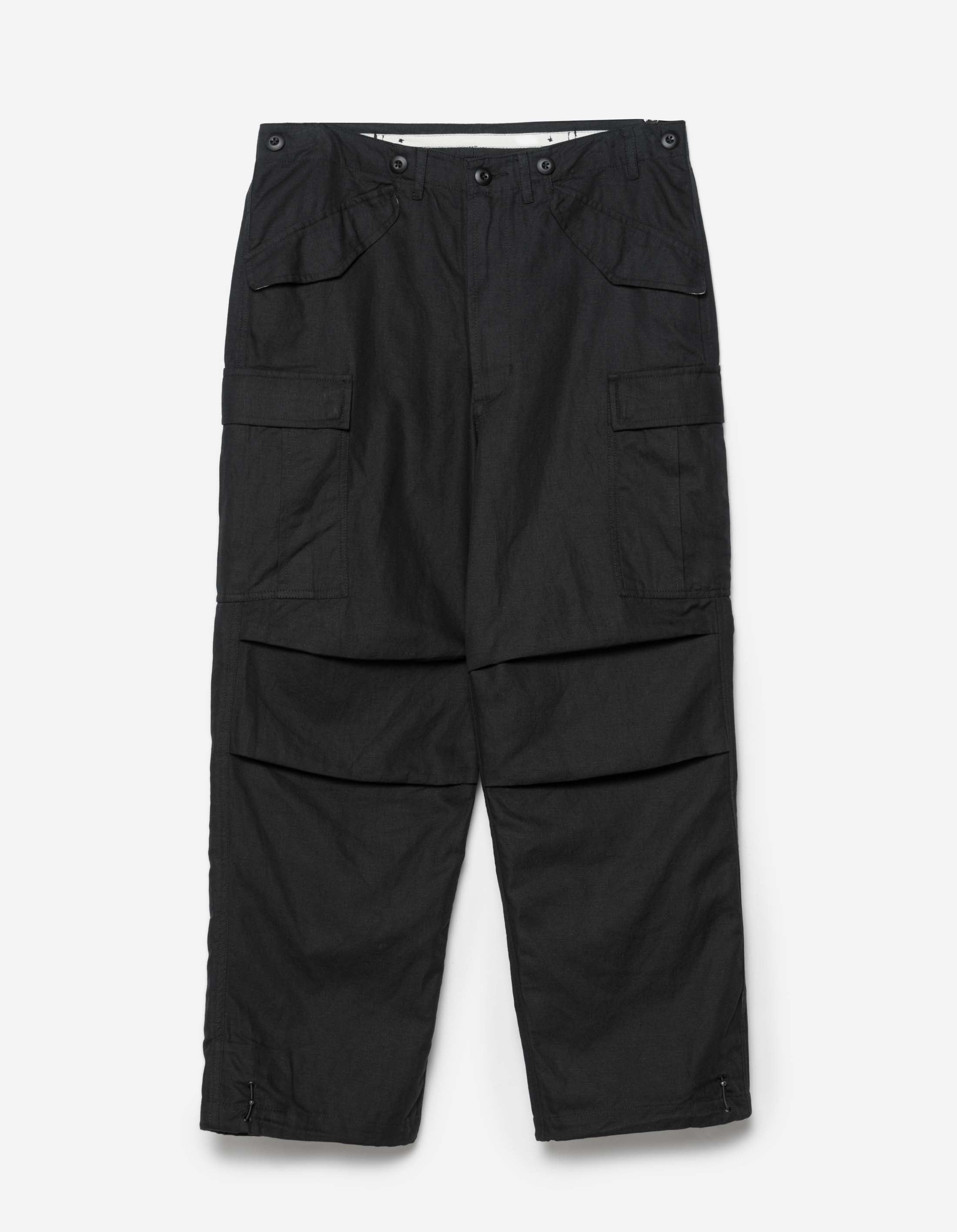 6120 Hemp M65 Cargo Pants for Men - Durable Black Tactical Military Pants | Outdoor Hiking, Camping & Workwear