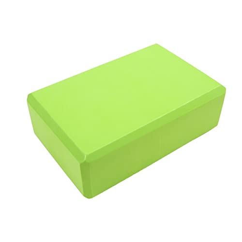 2PCS EVA Foam Exercise Blocks - Yoga Stretching & Fitness Training Equipment for Gym, Home Workout, Bodybuilding - Non-Slip Yoga Bolster Pillow Cushion (Green) - Perfect for Yoga, Pilates, Physical Therapy & Home Gym Accessories