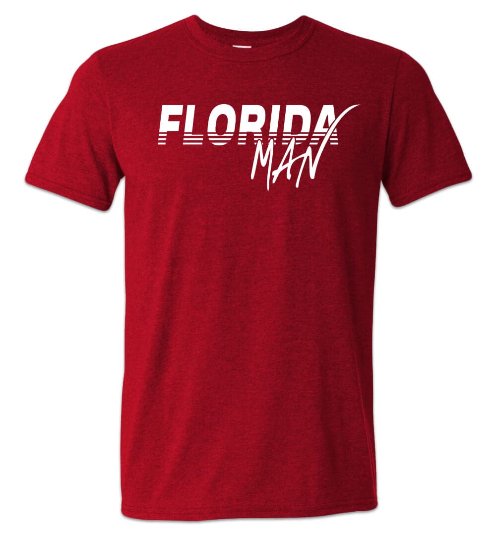 Florida Man Vice City Graphic T-Shirt for Men - Funny & Trendy Casual Tee for Beach, Parties & Everyday Wear
