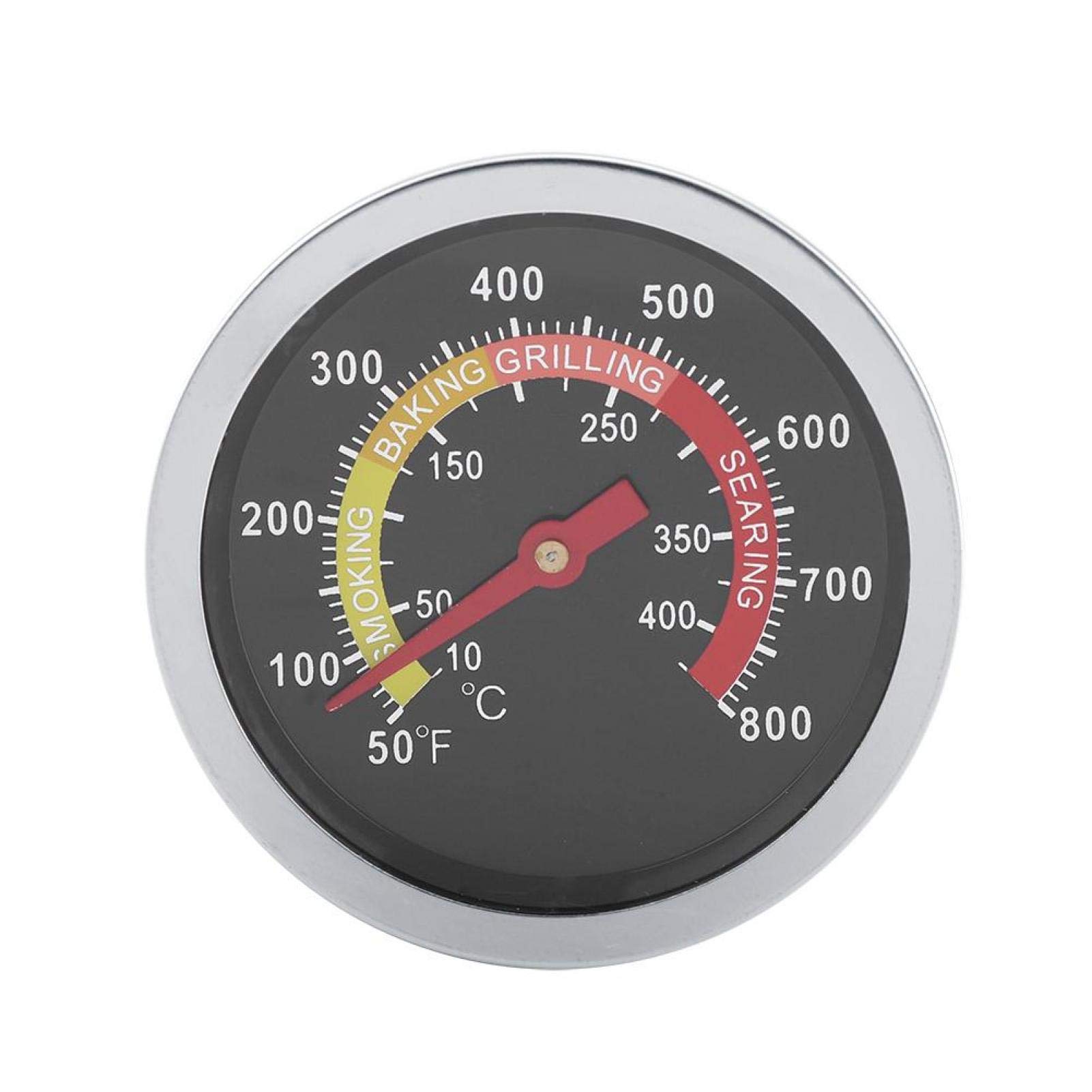 Omabeta Stainless Steel BBQ Thermometer - Bimetal Grill & Oven Temperature Gauge (50-800°F/10-400°C) - Replacement for Smoker, Meat Cooking, Baking - Perfect for Outdoor Grilling, Roasting & Kitchen Use