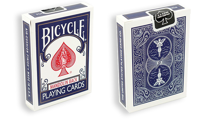 Bicycle 809 Mandolin Blue Playing Cards - Premium Quality Poker Cards for Magic Tricks, Card Games & Collectors | Perfect for Poker Nights, Cardistry & Gift Giving