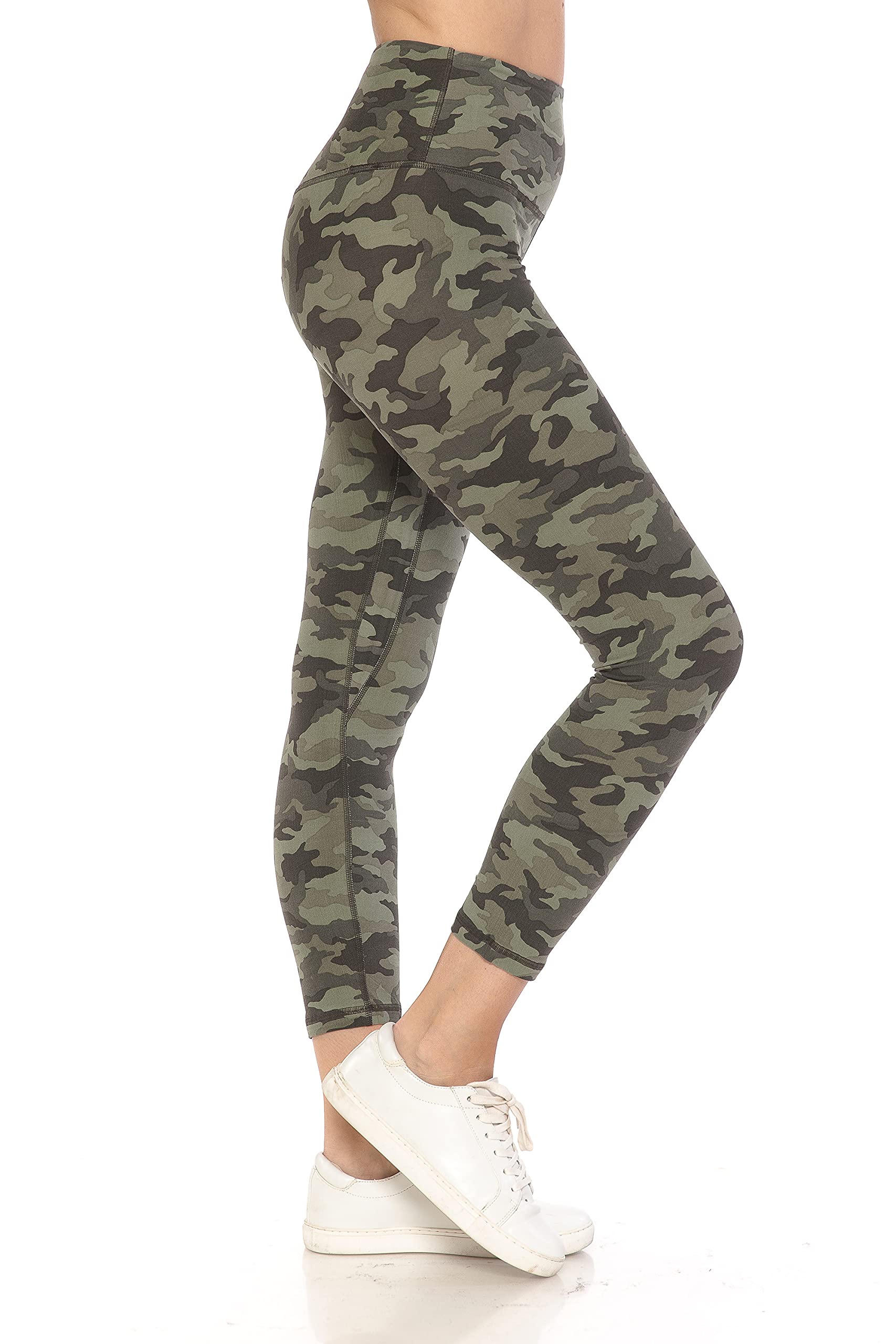 Leggings Depot Women's High Waist Yoga Pants - Tummy Control Workout Leggings for Running, Gym & Active Wear - Plus Size Fitness Apparel