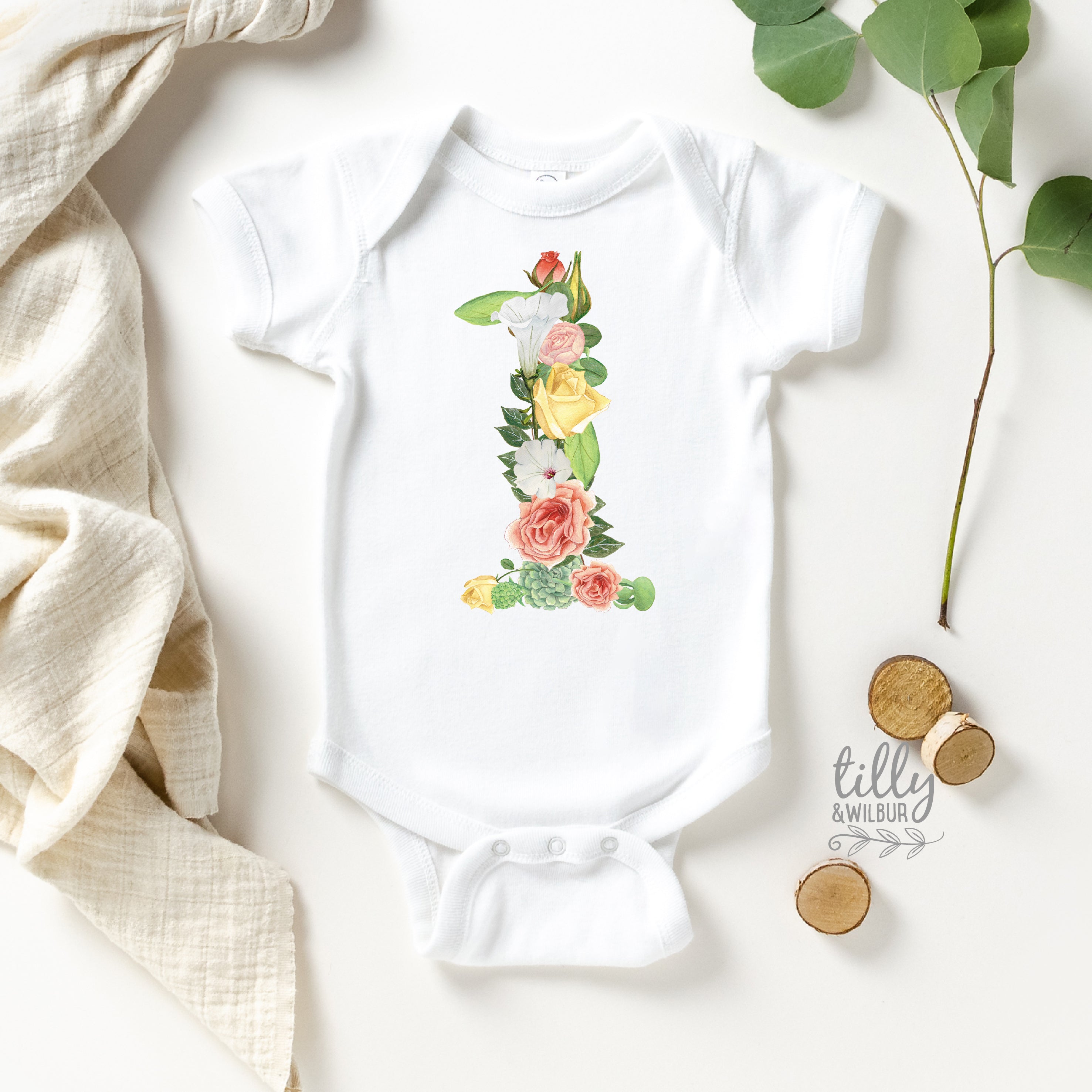 1st Birthday Bodysuit - Adorable Baby Outfit for First Birthday Party & Photo Shoots | Cute & Comfortable Baby Bodysuit for Boys & Girls
