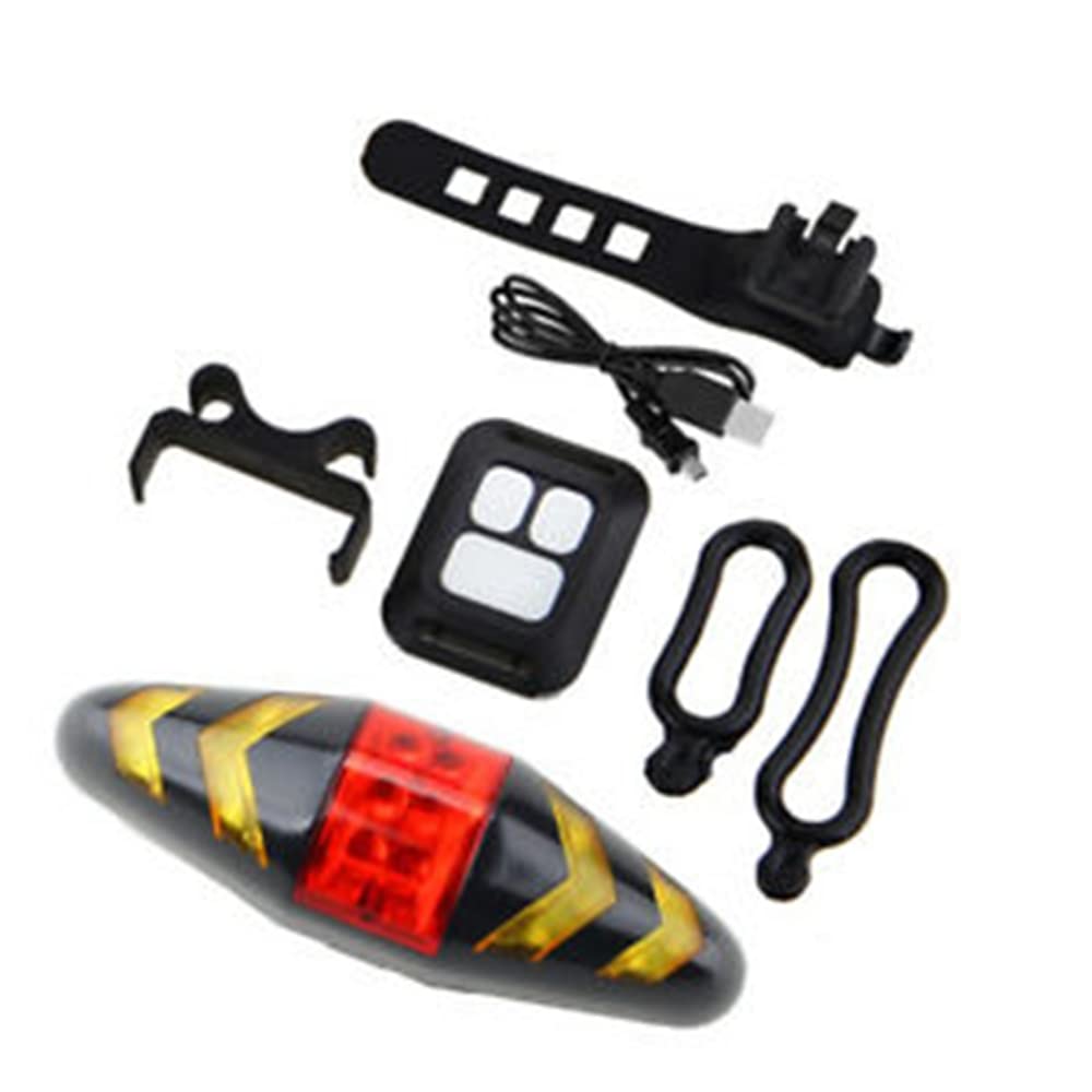 Rechargeable Bike Tail Light with Remote Control - Waterproof LED Bicycle Rear Light with Turn Signal & Multiple Modes for MTB, Road Cycling - Perfect for Night Riding, Commuting & Safety Warning
