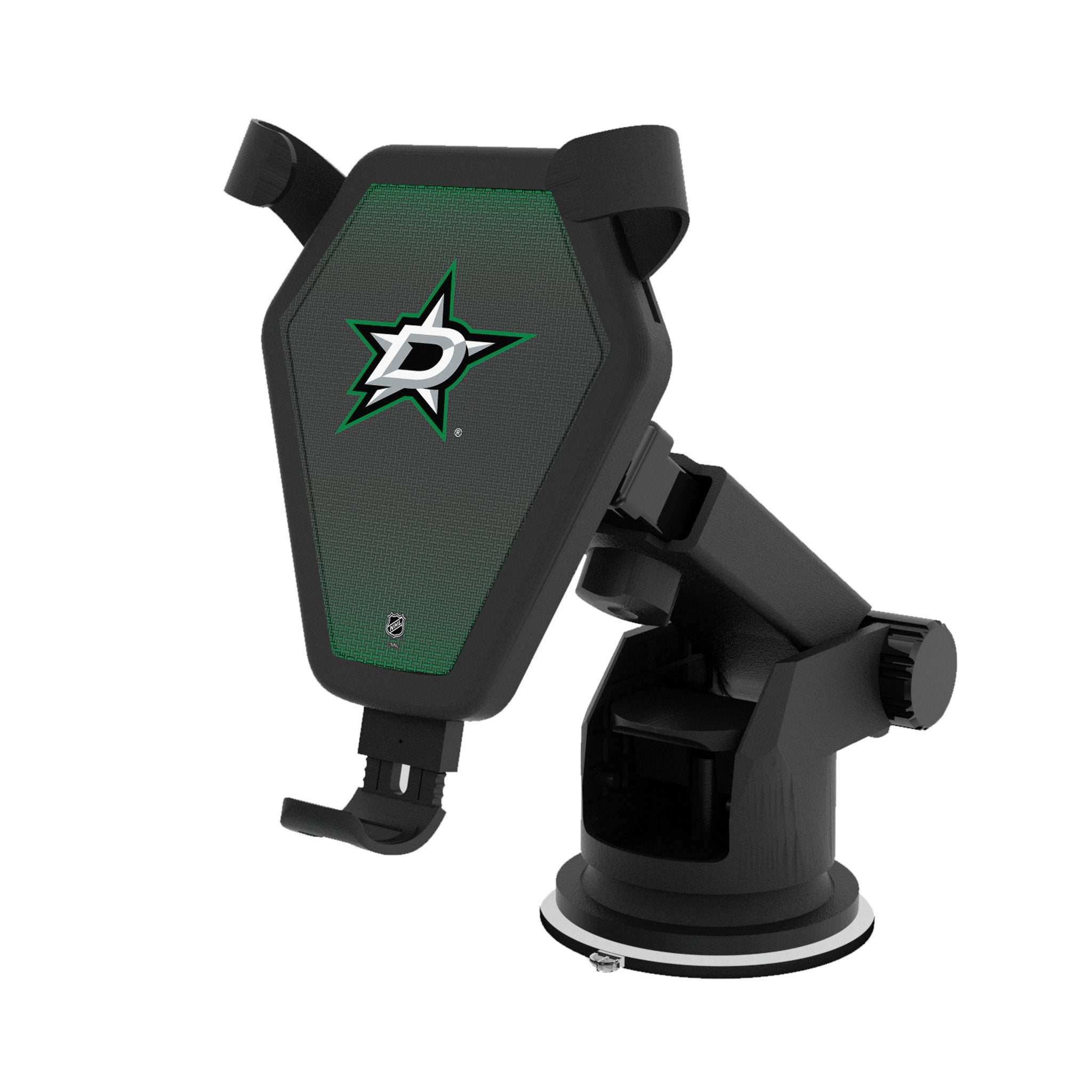 Dallas Stars NHL Wireless Car Charger - Fast Qi Charging Phone Mount for iPhone & Android - Perfect for Road Trips & Commuting