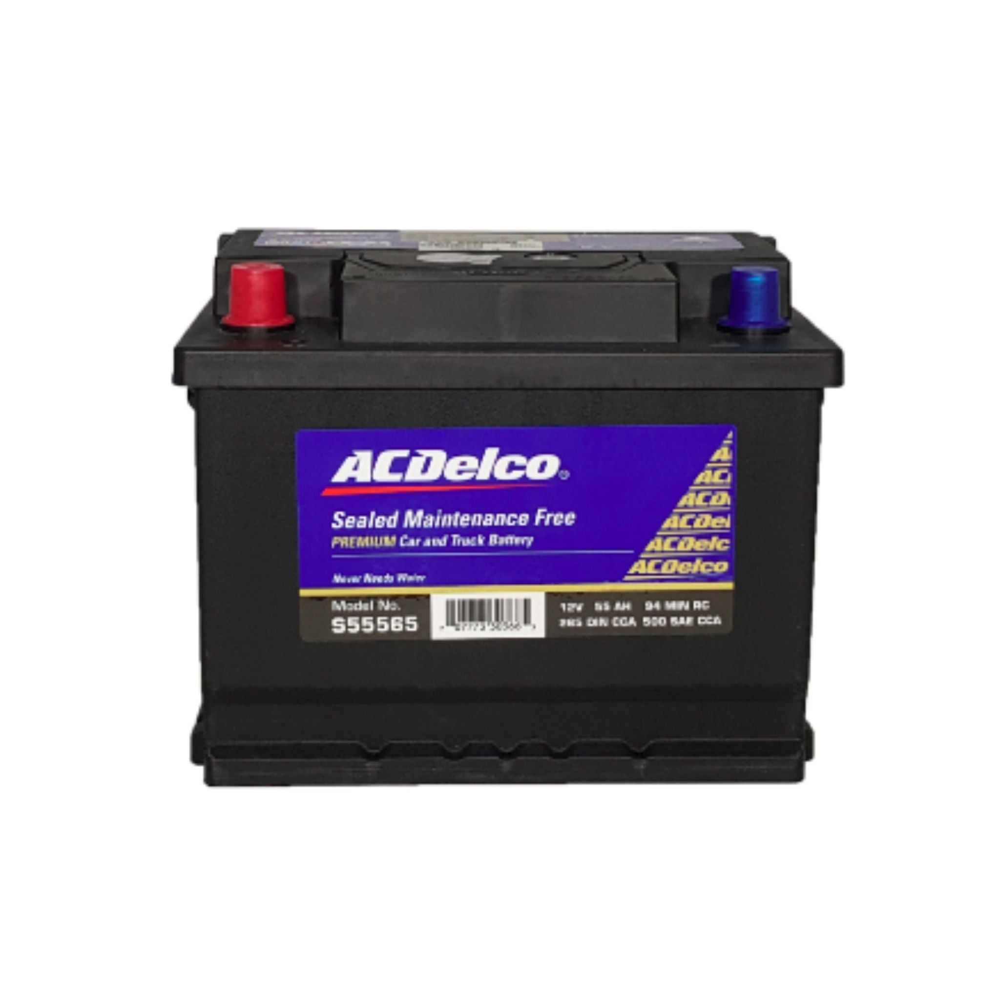 ACDelco SMF Battery DIN55H (Reverse) S55565 - Reliable Car Battery for European Vehicles - Perfect for BMW, Mercedes, Audi & VW