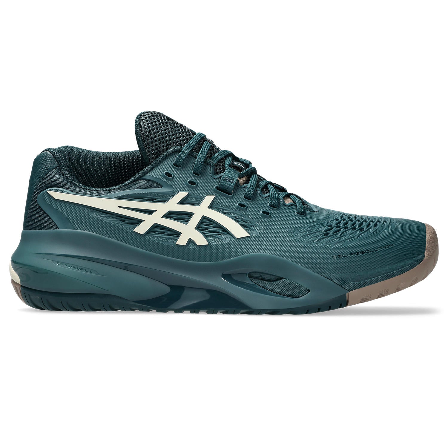ASICS Gel Resolution X Wide Men's Tennis Shoes - Green/Birch - High-Performance Court Shoes for Competitive Play & Training