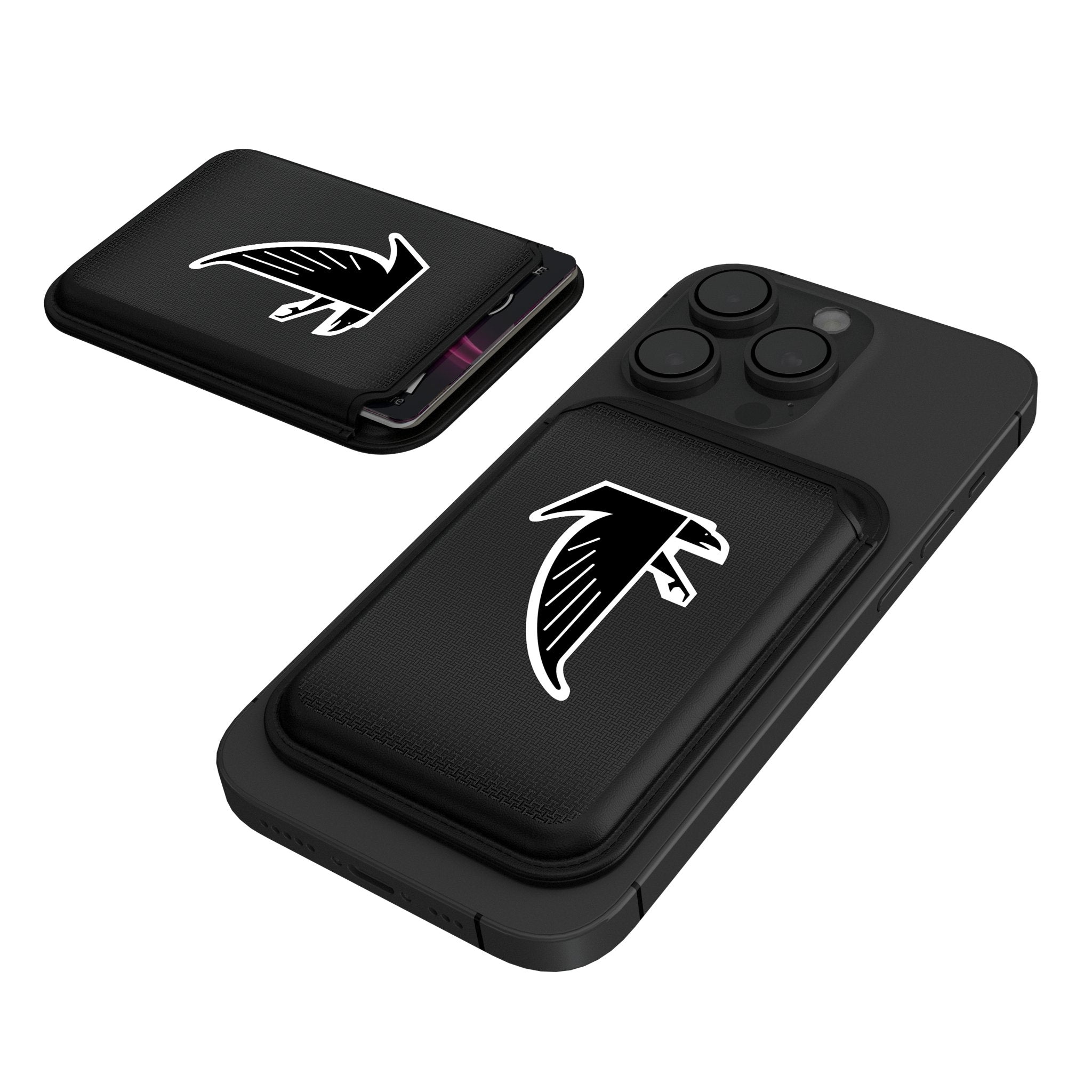 Atlanta Falcons Classic Black Magnetic Credit Card Wallet - Slim RFID Blocking Leather Wallet for Men - Perfect for Game Day & Everyday Use