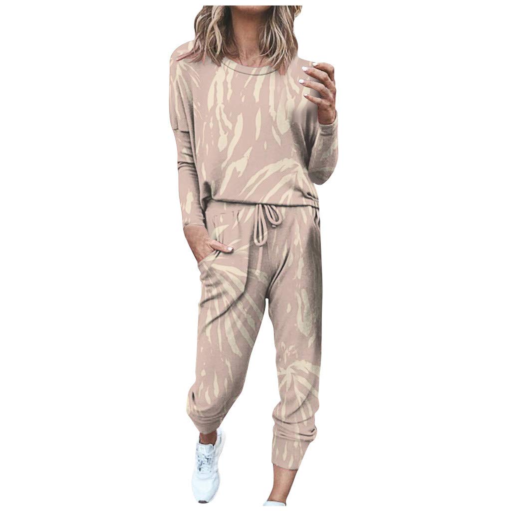 Women's 2-Piece Sweatsuit Set - Cozy Christmas Lounge Outfit & Jogging Tracksuit | Perfect for Holiday Gifts, Relaxing at Home & Casual Workouts
