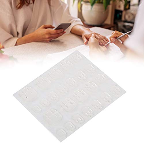 20 Pcs Double-Sided Nail Adhesive Tape - Transparent Flexible False Nail Glue Stickers for DIY Nail Art, Manicure & Press-On Nails | Perfect for Women, Girls & Nail Salon Professionals | Easy Application for Home, Parties & Special Occasions