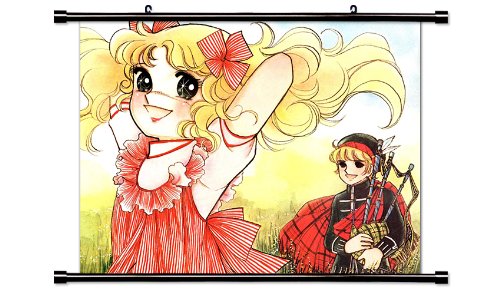 Candy Candy Anime Fabric Wall Poster 32x24 Inches for Home Decor