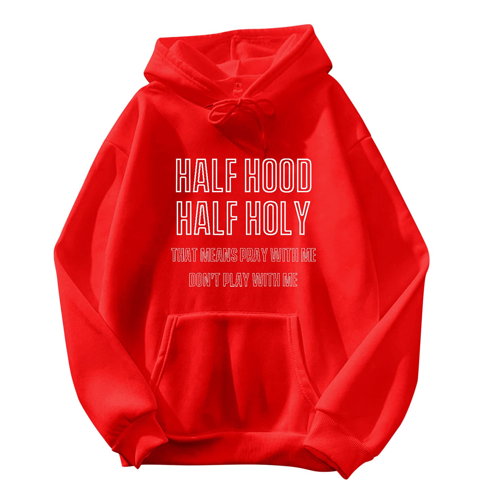 Women's Plus Size Casual Hoodie Pullover - Soft Preppy Sweatshirt with Long Sleeves | Cozy Lounge Wear, Street Style & Fall Layering Essential
