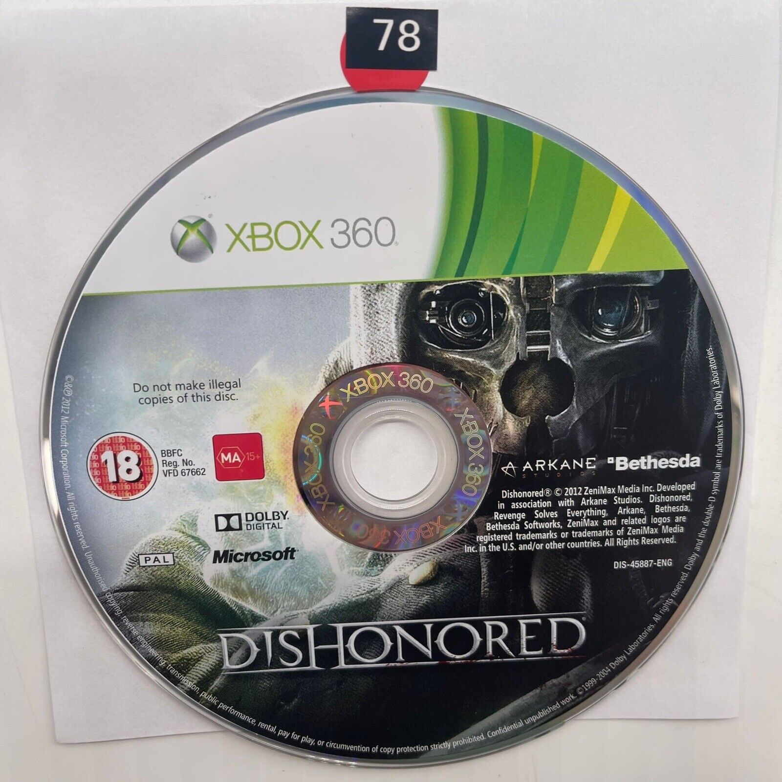 Dishonored Xbox 360 Game - Complete Edition | Action-Adventure Stealth Game | Perfect for Single-Player Campaign & Collector's Display