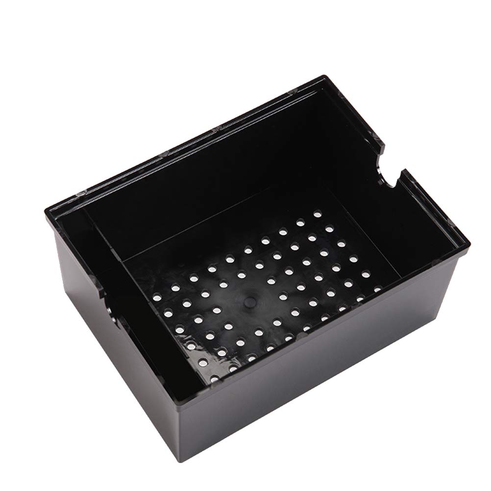 Balacoo Acrylic Aquarium Filter Box - External Trickle Rain Drop Strainer Case for Fish Tank (Black) | Perfect for Freshwater & Saltwater Tanks, Terrariums, and Aquatic Plant Setups