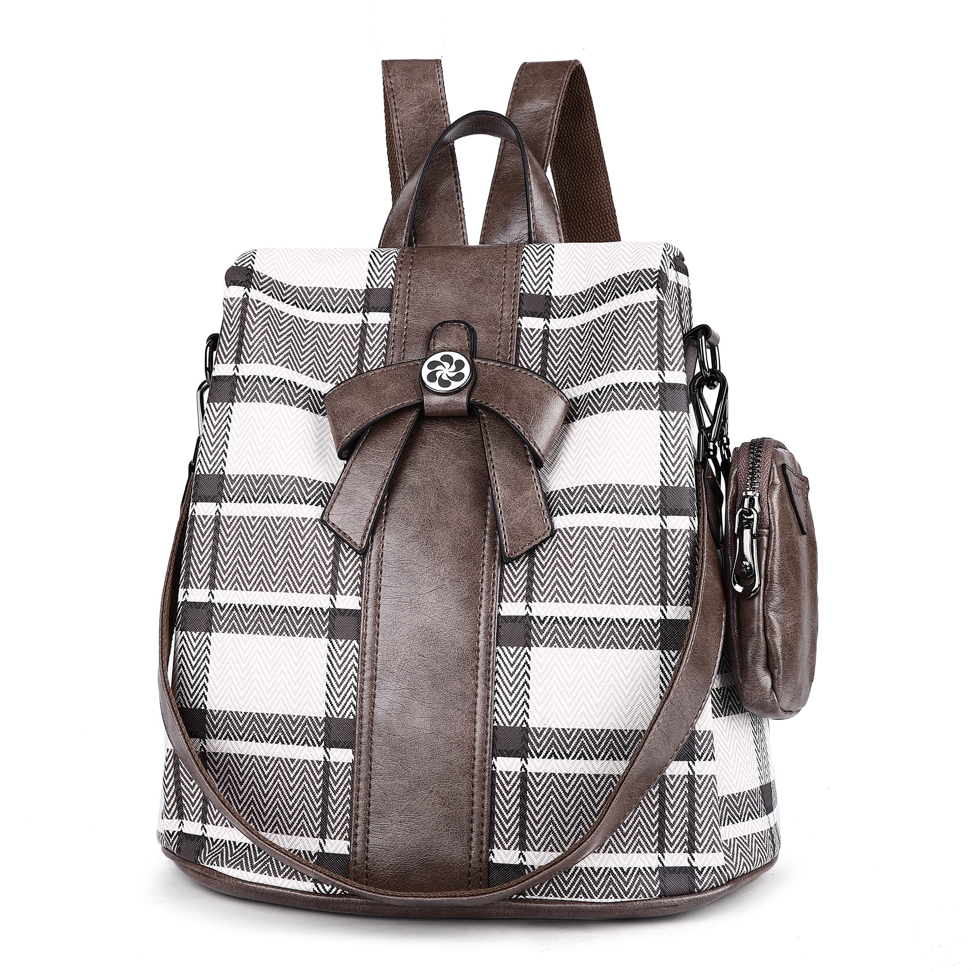 Stylish Women's PU Leather Anti-Theft Backpack Purse - Fashionable Shoulder Bag & Satchel for Work, Travel & Daily Use