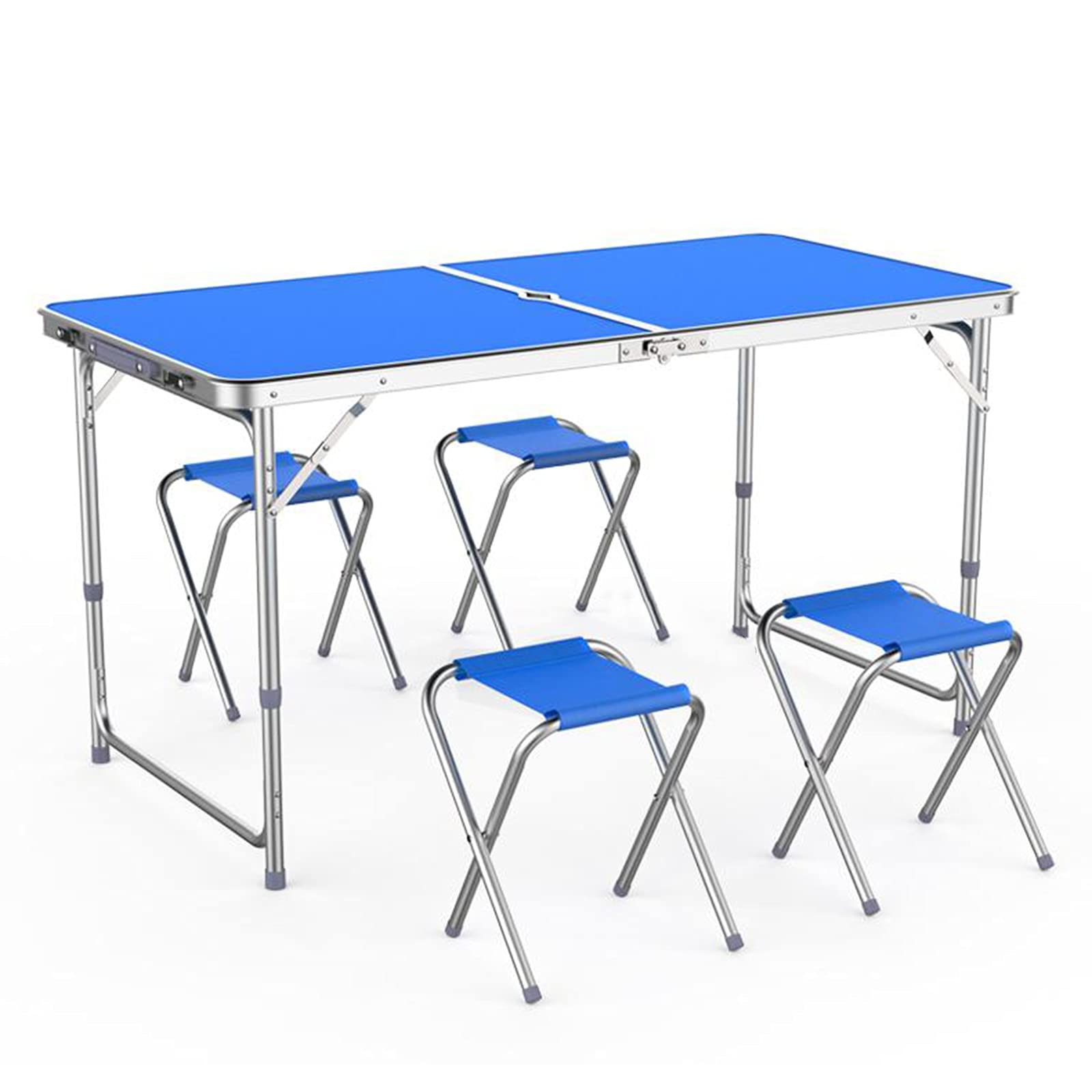 Portable Outdoor Table and Chair Set - Foldable Picnic & Camping Furniture for Garden, Patio, Beach (120x60cm) | Perfect for Backyard BBQs, Tailgating & Outdoor Adventures