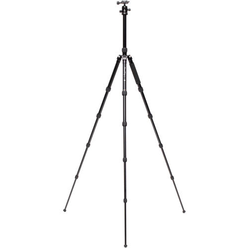 Benro MeFOTO BMRTABLK RoadTrip Classic Series 1 Tripod with Monopod & Ball Head Kit - Professional Aluminum Travel Tripod for DSLR Cameras (Black) - Perfect for Travel Photography, Vlogging & Outdoor Adventures