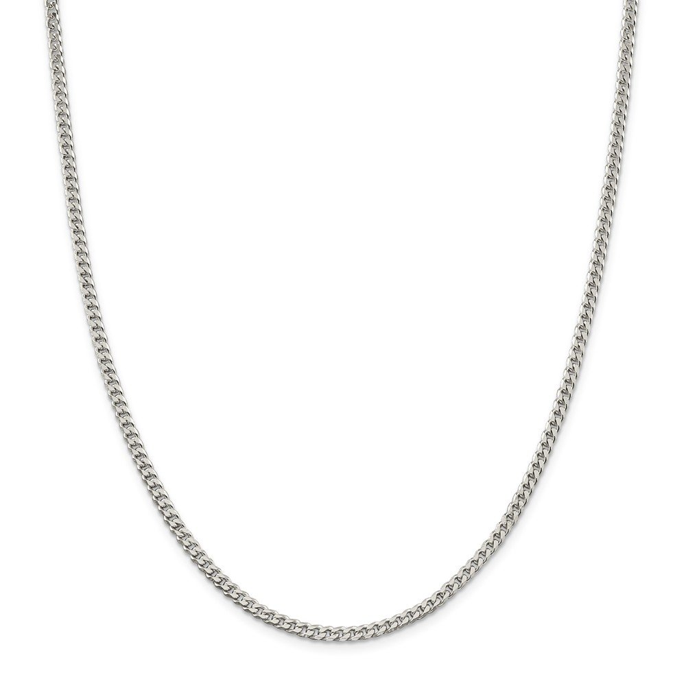 925 Sterling Silver Cuban Chain Necklace for Men & Women - 3.2mm Polished Curb Link - Perfect for Layering, Gifts & Everyday Wear