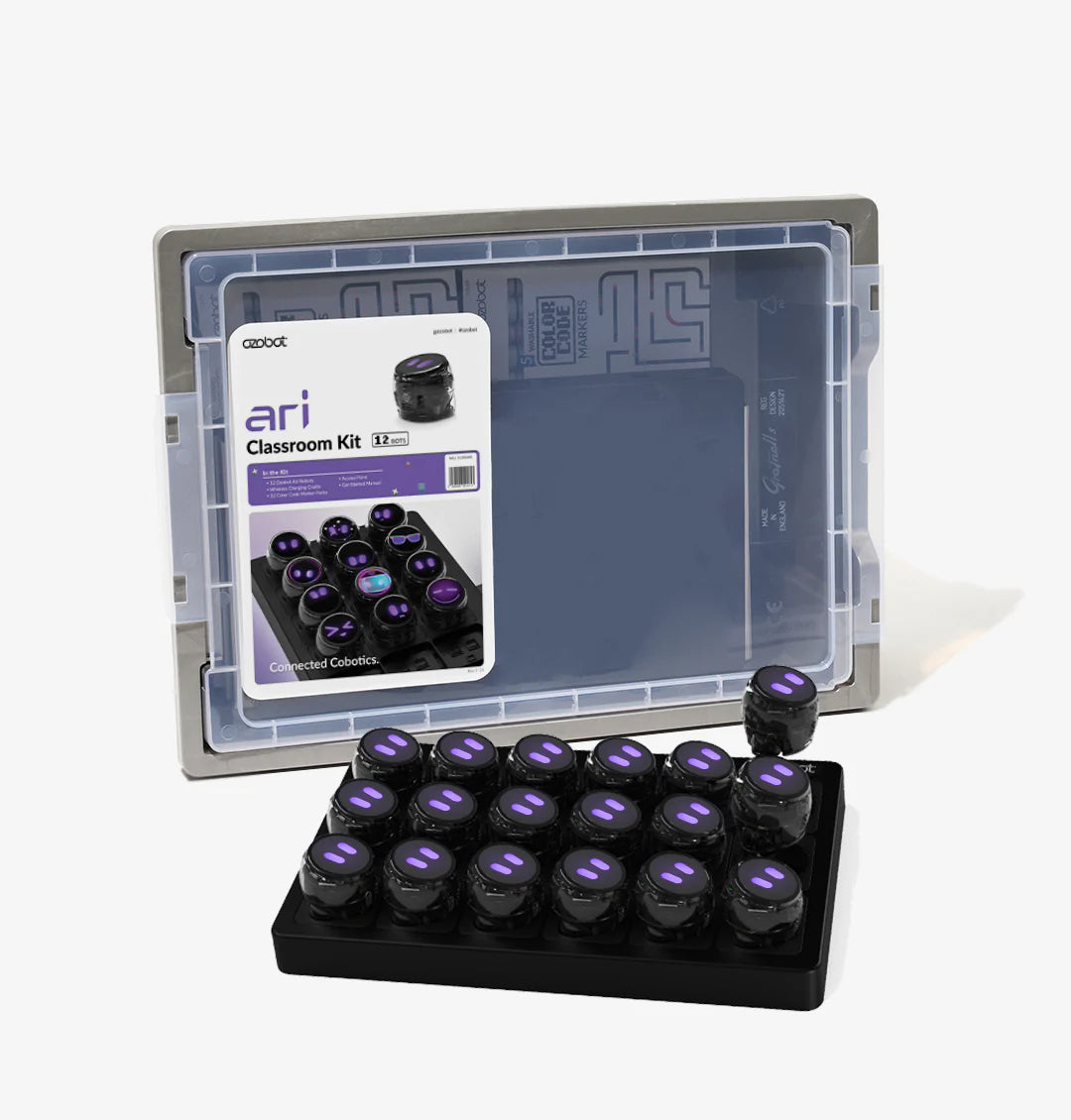 Ozobot Evo Classroom Kit - 12-Pack Coding Robots for Kids STEM Education | Perfect for Schools, Coding Clubs & Remote Learning