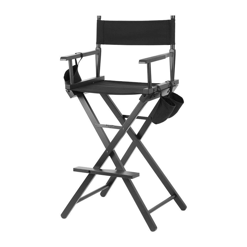 GOTOTOP Folding Director's Chair - Portable Aluminum Makeup Artist Chair with Headrest, 120kg Weight Capacity | Perfect for Salon, Photography Studio & Outdoor Events