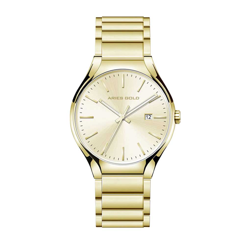 ARIES GOLD URBAN GOLD Stainless Steel Men's Watch - Waterproof Chronograph for Business, Casual & Outdoor Activities