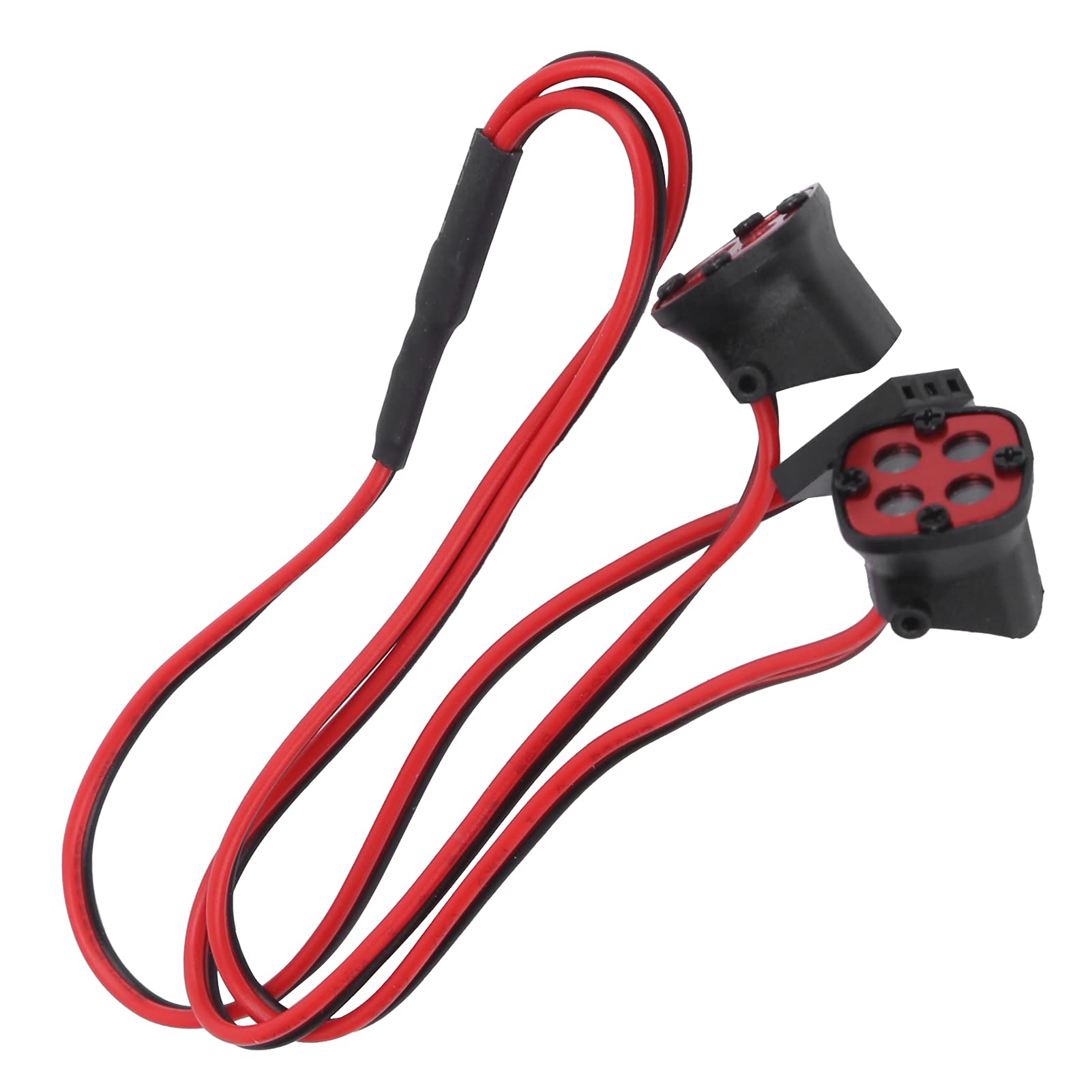 8LEDs Universal RC Car LED Light Bar - 4 Circular Easy Install Roof Lamp for Climbing & Off-Road RC Models (Red) | Perfect for Night Racing & Trail Adventures