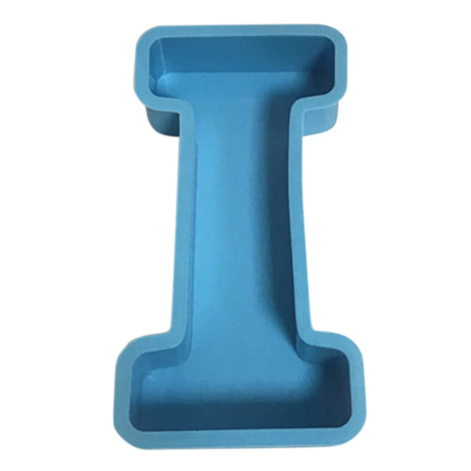 Plowerme 26 Alphanumeric Silicone Cake Mold - Crystal Clear DIY English Letter & Number Baking Molds for Birthday Cakes, Cupcakes & Desserts (Blue, One Size) - Perfect for Home Baking, Party Decorations & Gift Making