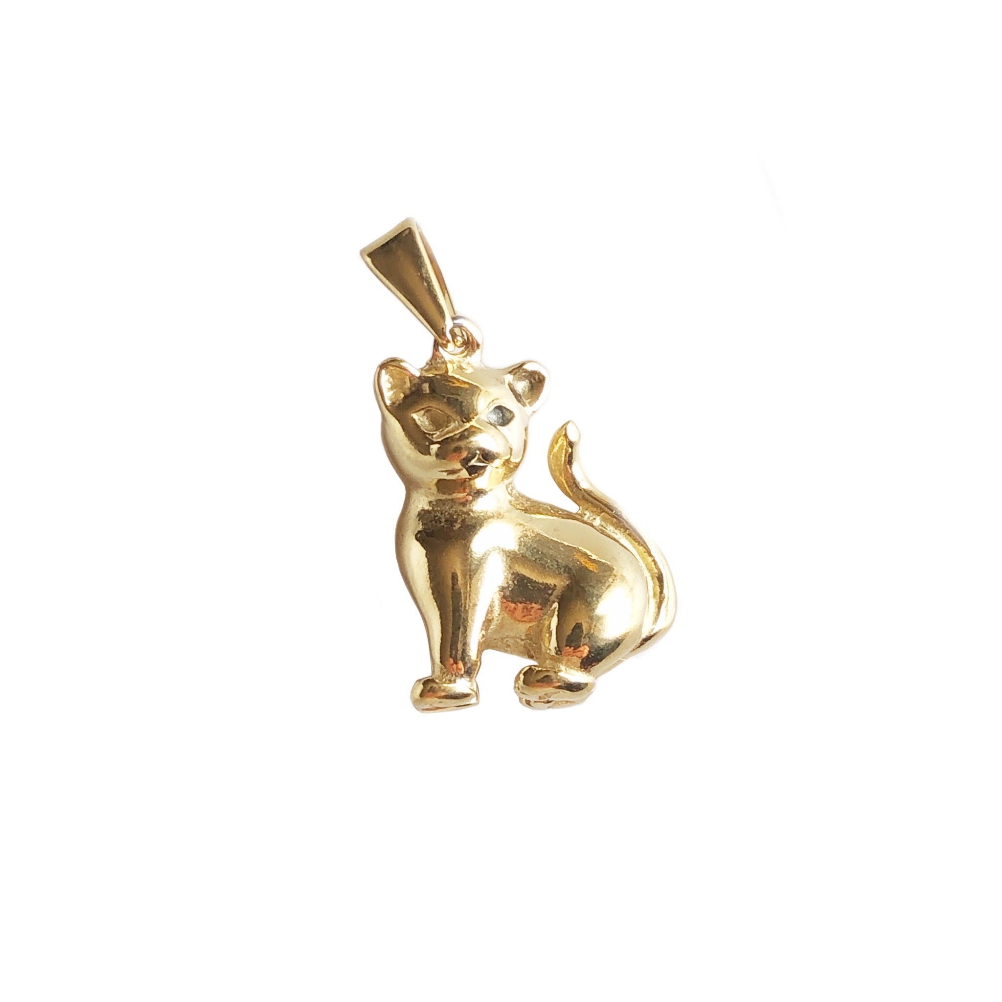 Gold Cat Pendant Necklace for Women - Elegant Jewelry Gift for Cat Lovers, Perfect for Daily Wear & Special Occasions