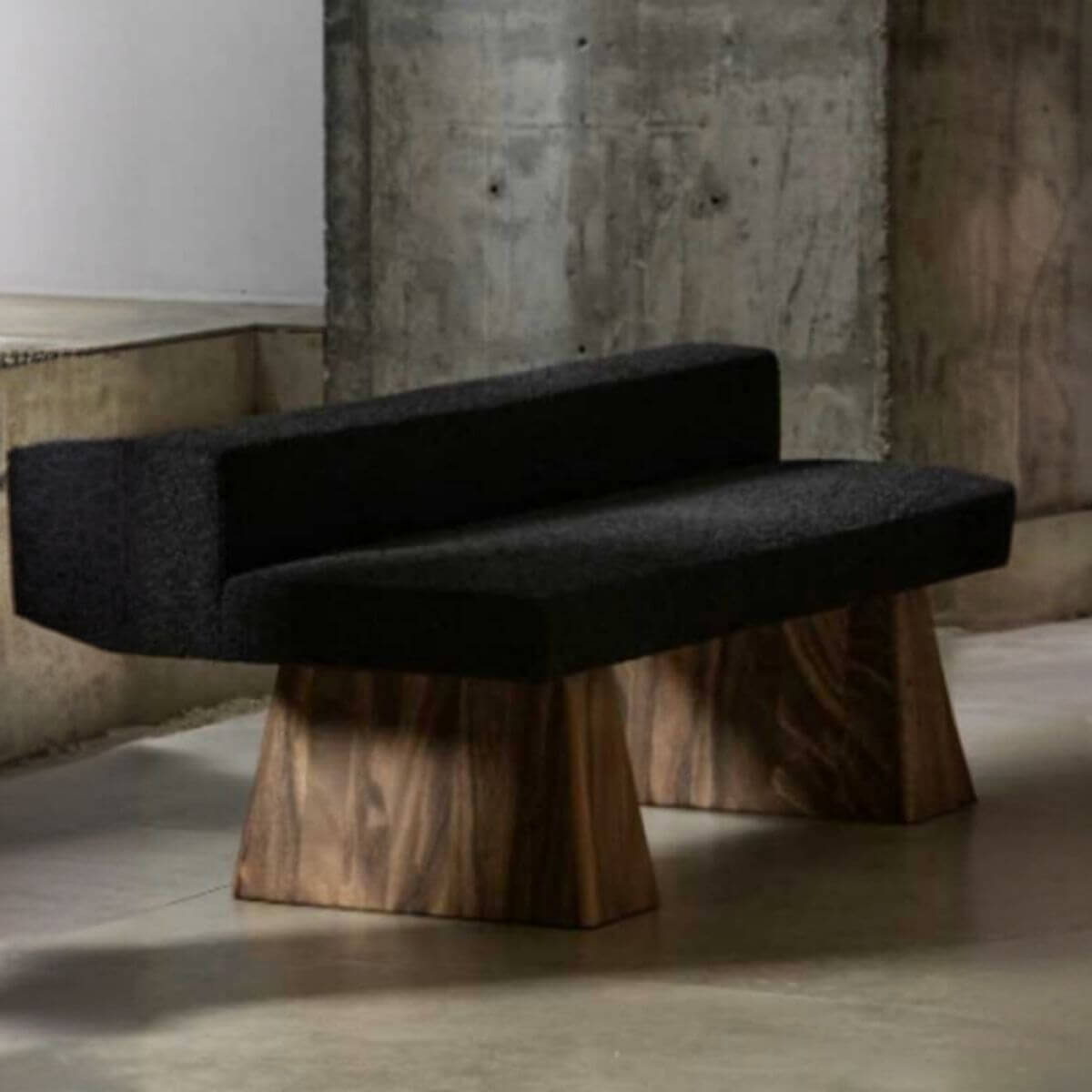 Midnight Black Modern Solid Wood Dining Bench with Upholstered Backrest - Perfect for Kitchen, Dining Room, and Breakfast Nook Seating