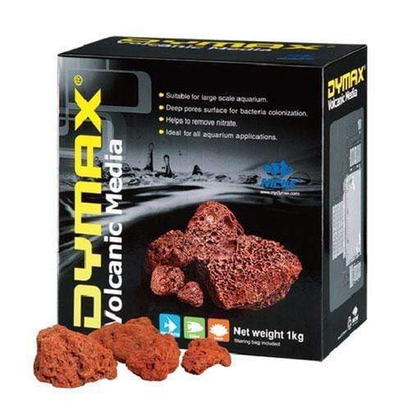 Dymax Bio Volcanic Media 1kg - Premium Aquarium Filter Media for Crystal Clear Water | Perfect for Freshwater & Saltwater Fish Tanks, Shrimp Tanks & Aquatic Plant Setup