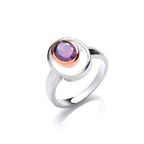 Sterling Silver Oval Eclipse Ring for Women - Elegant Minimalist Stackable Band - Perfect for Everyday Wear, Gifts & Special Occasions