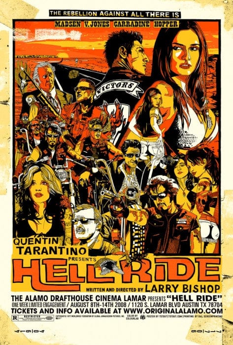 Hell Ride Tyler Stout Art Print Poster - Limited Edition Movie Poster for Home Theater, Man Cave & Office Decor