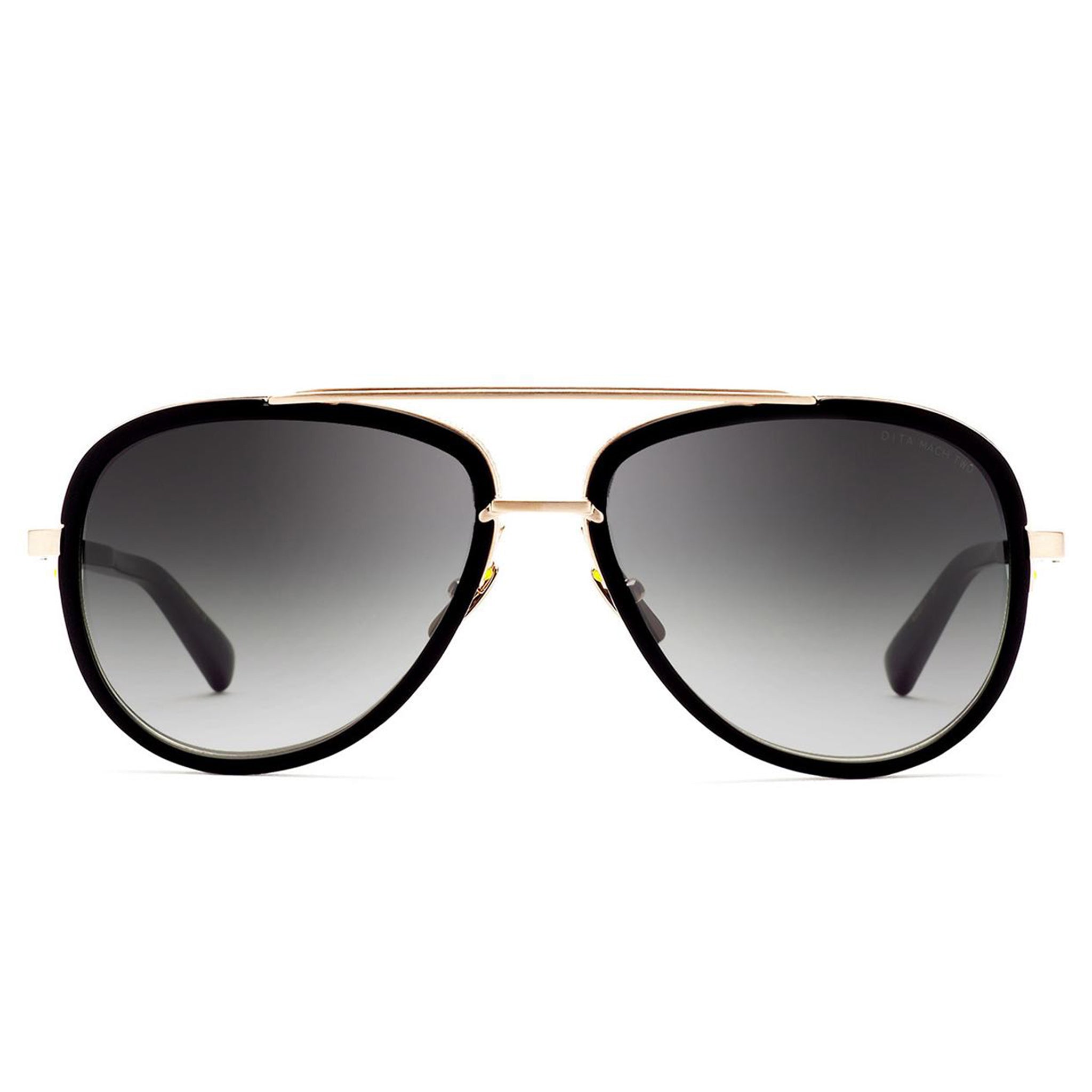 Dita Mach Two Black White Gold Polarized Sunglasses for Men & Women - Luxury UV Protection Shades for Driving, Travel & Outdoor Activities