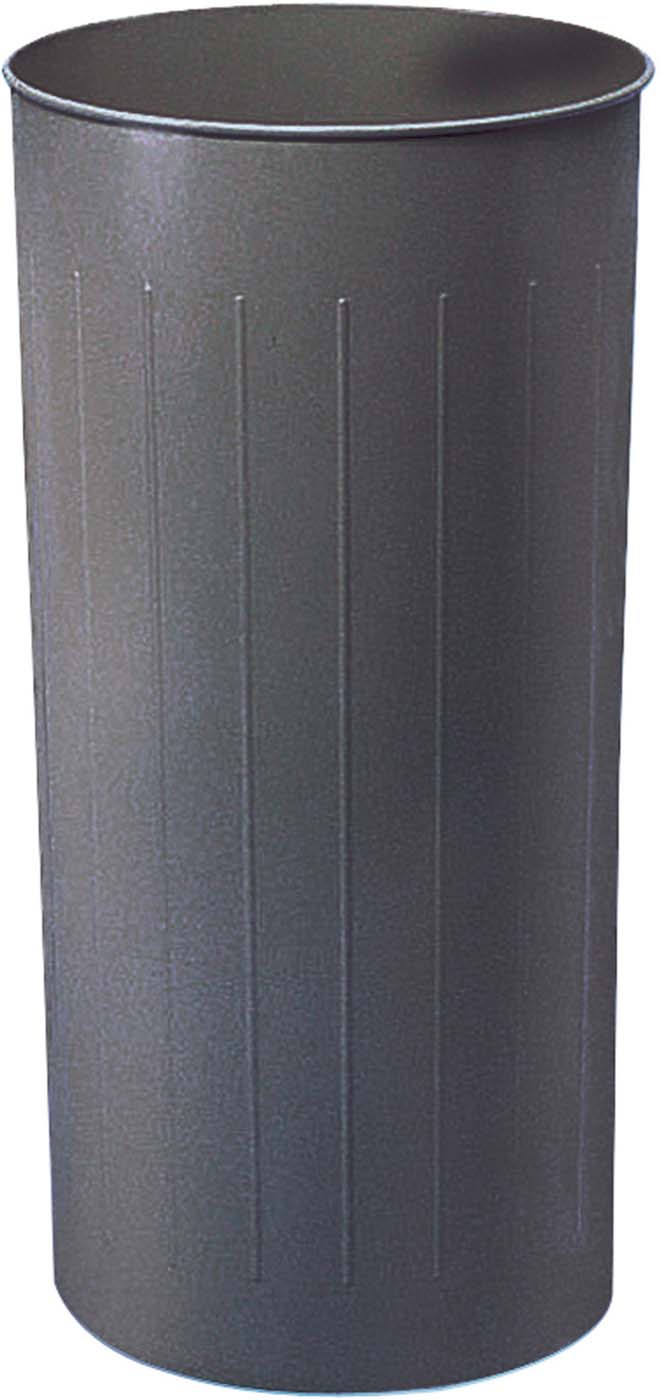 80 Quart Round Trash Can Set of 3 - Durable Gray Waste Bins for Kitchen, Office & Outdoor Use - Model 9610CH