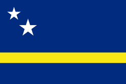 Curacao Courtesy Flag 12 x 18 Inches - Nautical Boat & Yacht Decoration - Perfect for Sailing, Boating & Marine Events
