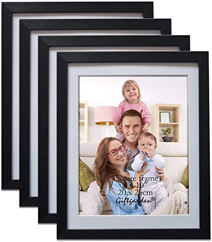 Giftgarden Black 8x10 Picture Frame Set with 4 Pcs 24x36 Matted Poster Frames - Perfect for Wall Decor, Home Office, Gallery Displays & Gift Giving