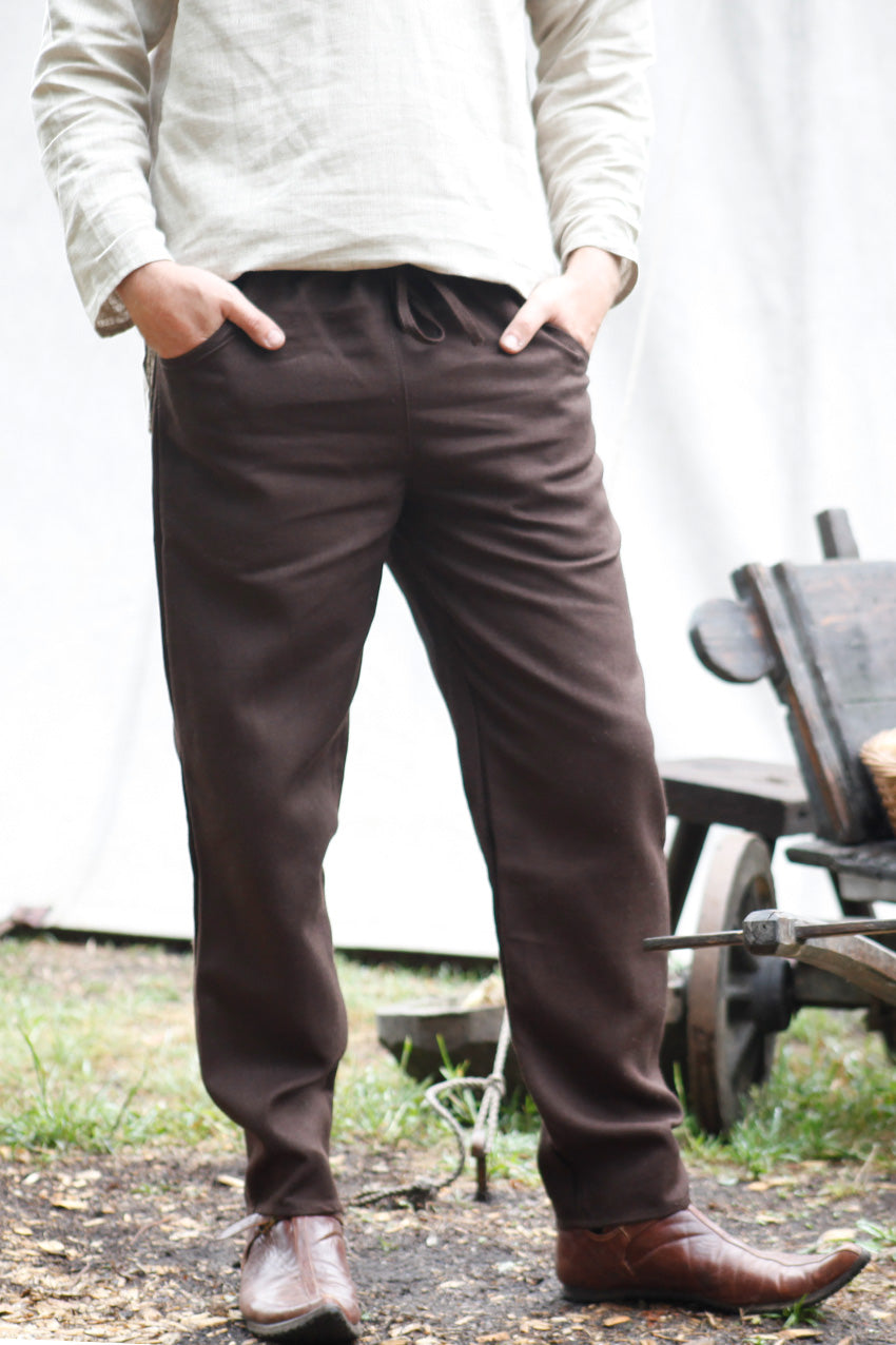 Men's Casual Brown Pants - Comfortable & Stylish Trousers for Everyday Wear | Perfect for Office, Travel & Outdoor Activities
