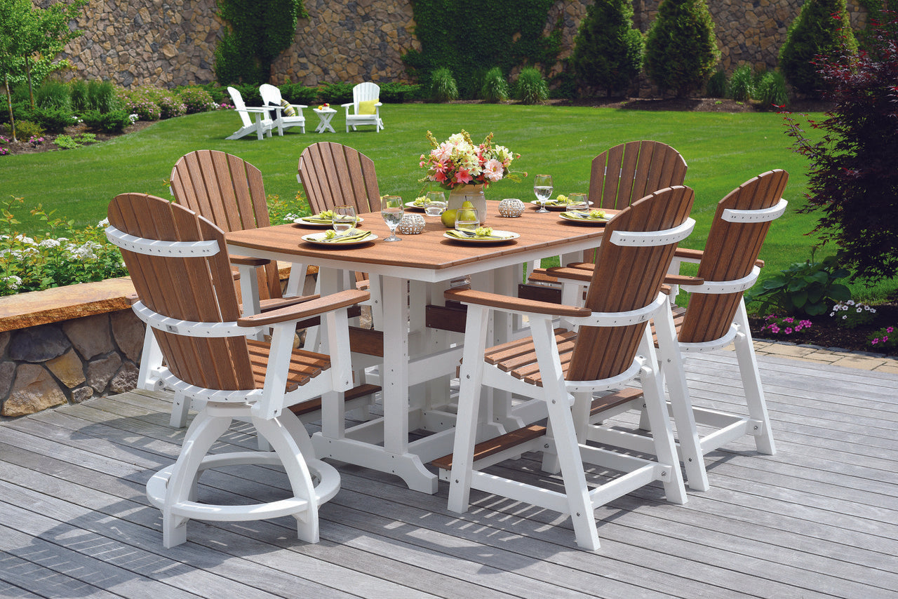 Berlin Gardens 44 x 72 Inch Classic Rectangular Outdoor Dining Table Set #2 - Perfect for Patio, Backyard, Garden Parties and Al Fresco Dining