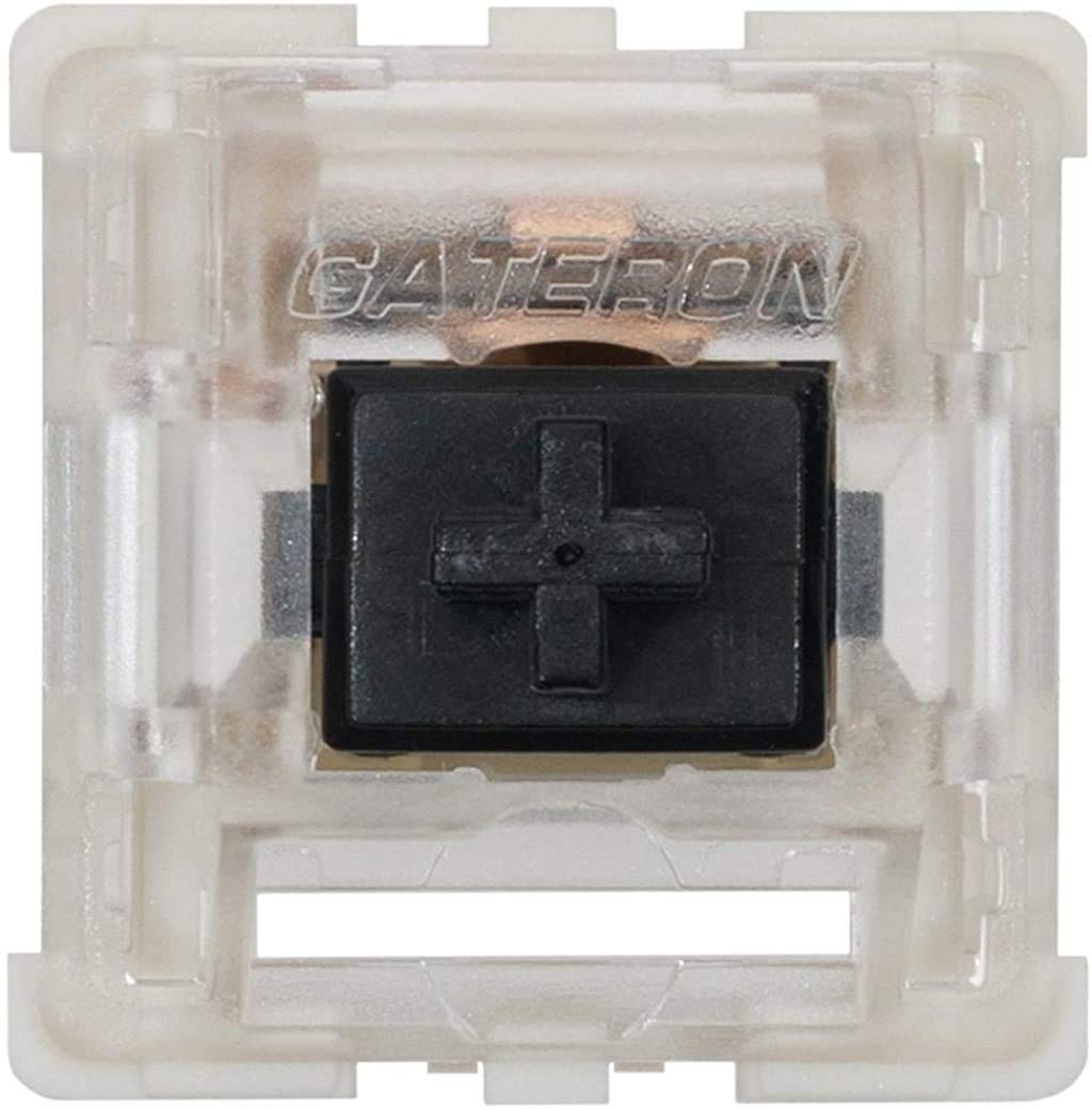 Gateron KS-9 Mechanical Keyboard Switches - 55g Tactile Force, Plate Mounted SMD 3-Pin RGB Compatible for MX Mechanical Gaming Keyboards (120-Pack, Silent Brown) - Perfect for Esports, Typing & Backlit Keyboard Customization