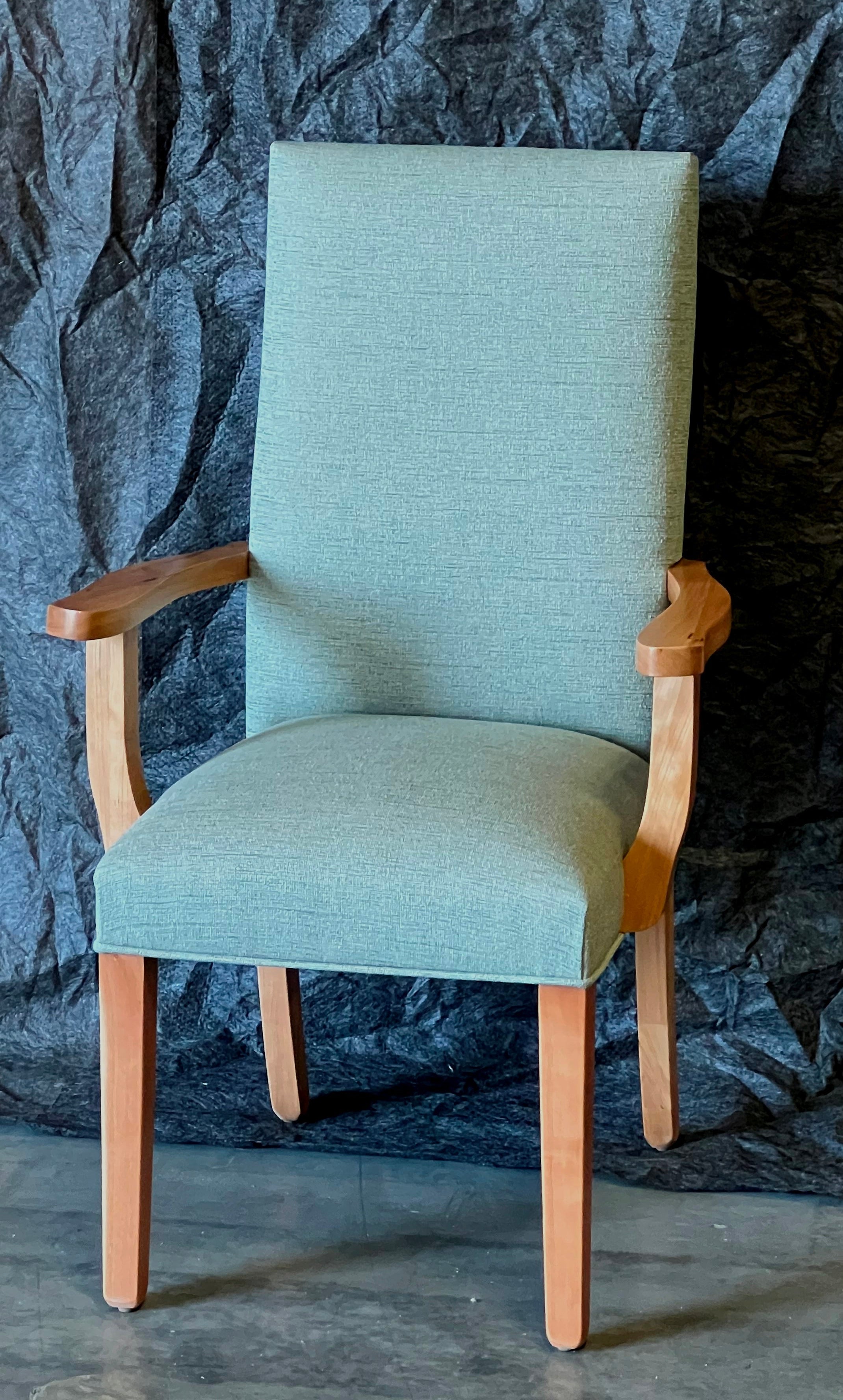 Hudson Narrow Dining Chair - Sturdy & Elegant Wooden Side Chair for Kitchen, Dining Room, or Home Office | Comfortable Seating Solution for Small Spaces