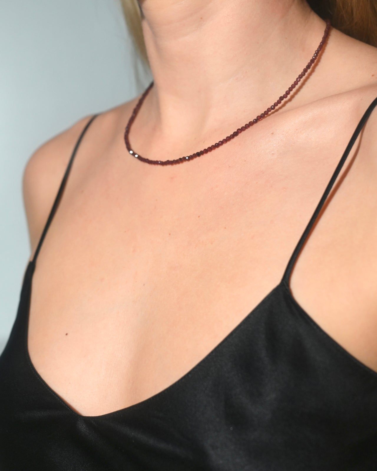 Gorgeous Garnet Beaded Necklace for Women - Natural Stone Jewelry Gift for Birthday, Anniversary & Valentine's Day | Perfect for Evening Parties, Weddings & Special Occasions